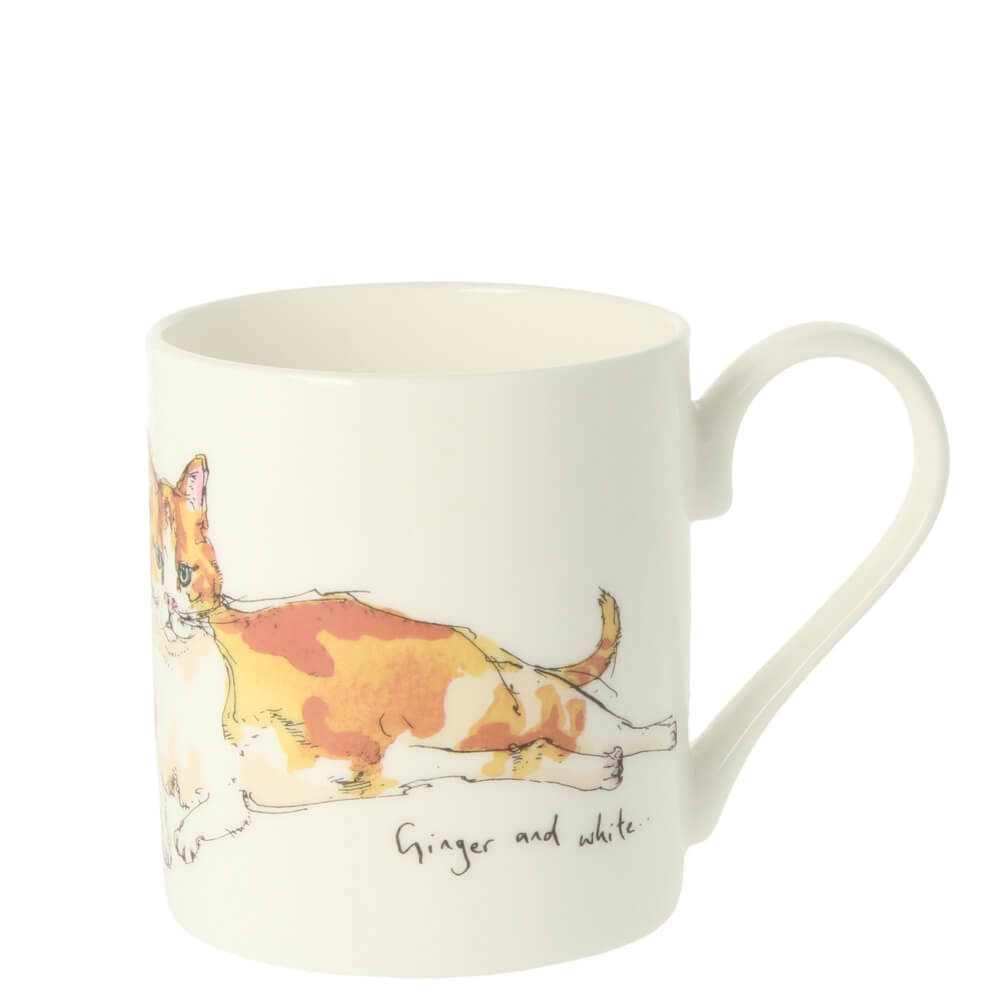 Madeleine Floyd Ginger and White Cat Mug